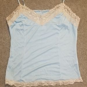 Soft dressy light blue tank